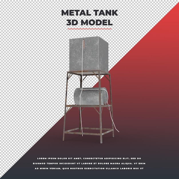 PSD metal tank