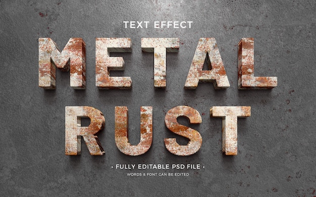 PSD metal text effect