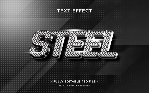 PSD metal text effect