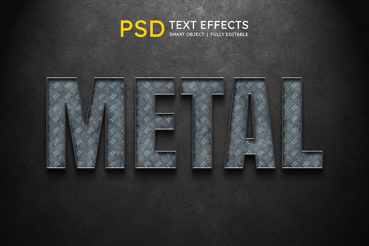 PSD 금속 문자 스타일 효과