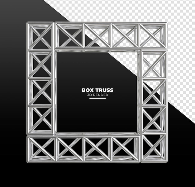 투명한 배경에서 현실적인 3d 렌더링의 금속 트러스 시스템