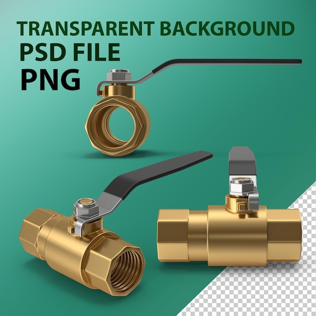 PSD metal valve png