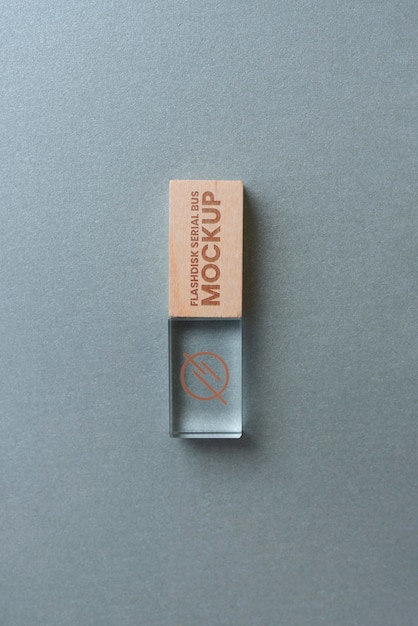 metal, wood and vegan leather accessories mockup