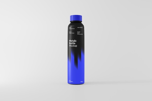 Metalen fles met mock-up dop