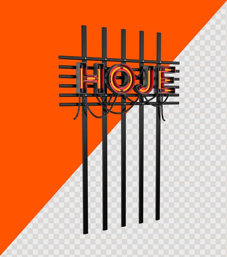 metalen frame met tekst vandaag geïsoleerd voor compositie