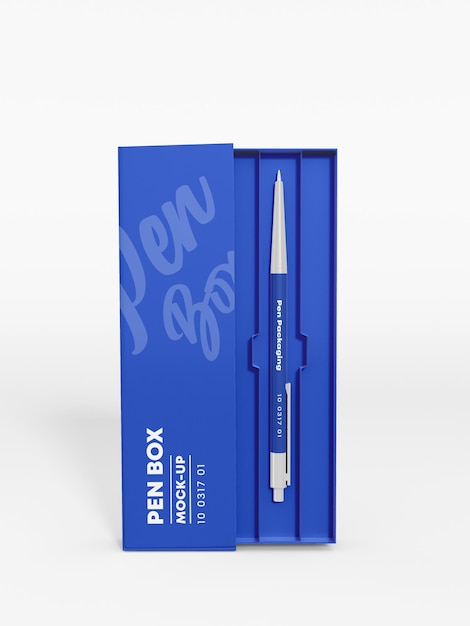 Metalen schrijfpen branding mockup