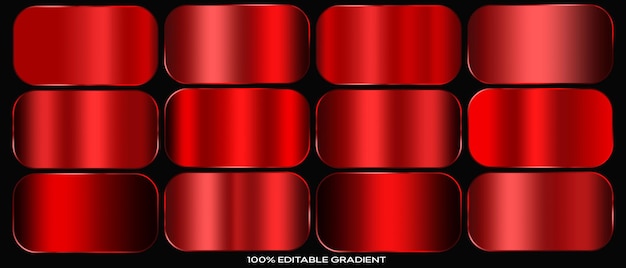Metalen textuur rode gradiënten psd Een kleurenpalet voor ontwerp een collectie van hoogwaardige ingred