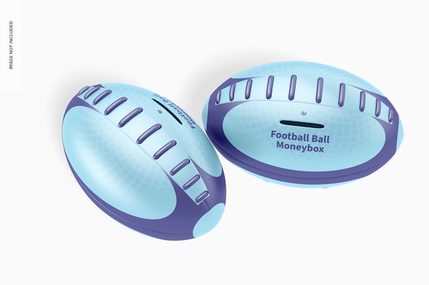 Metalen voetbalbal spaarpot Mockup