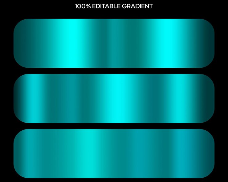 PSD metallic blue gradient palette collection blue gradient psd set of blue metallic gradients