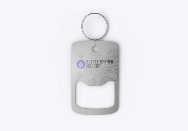 Metallic Bottle Opener Mockup