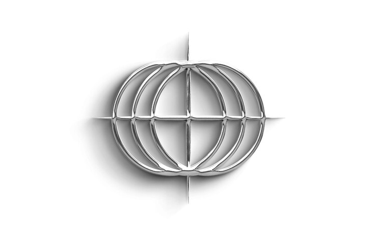 PSD metallic globe representation