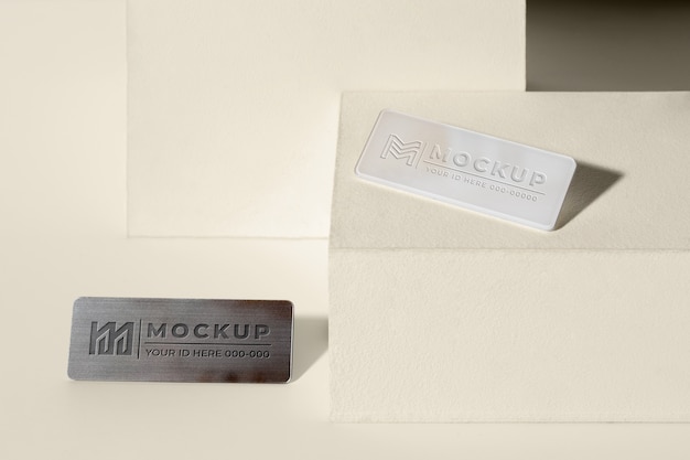 Metallic identification pin for business id