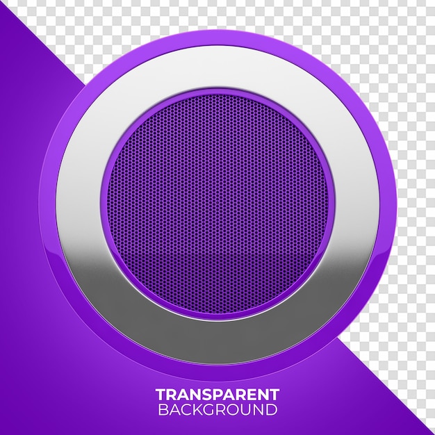 PSD metallic panel for purple and silver composition