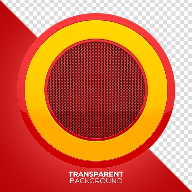 PSD metallic panel for red and yellow composition