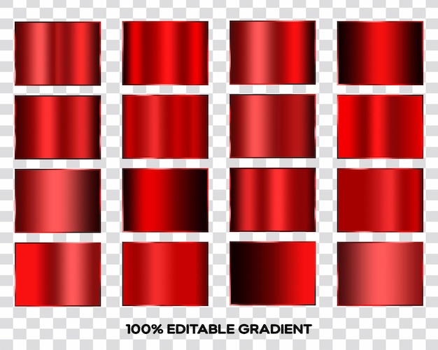 Metallic red gradient background texture set red psd gradient