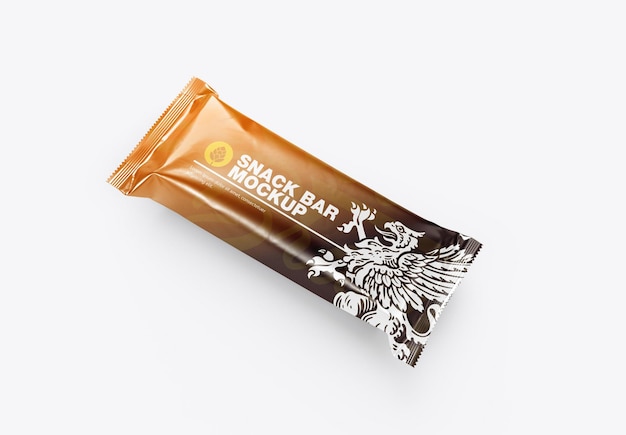 Metallic Snack Bar Mockup