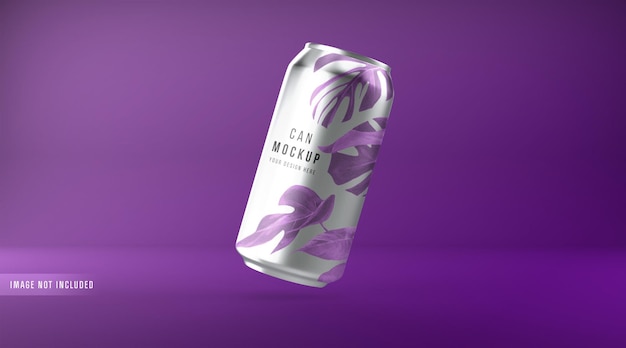 Metallic Soda kan mockup