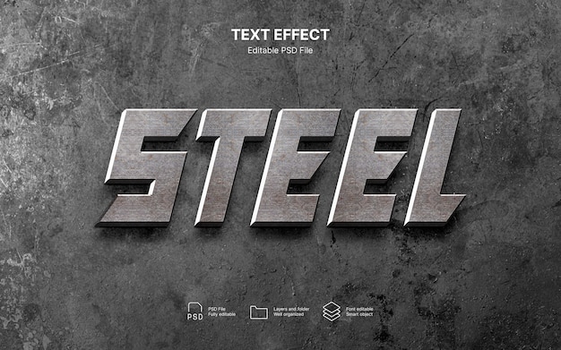 Metallic  text effect