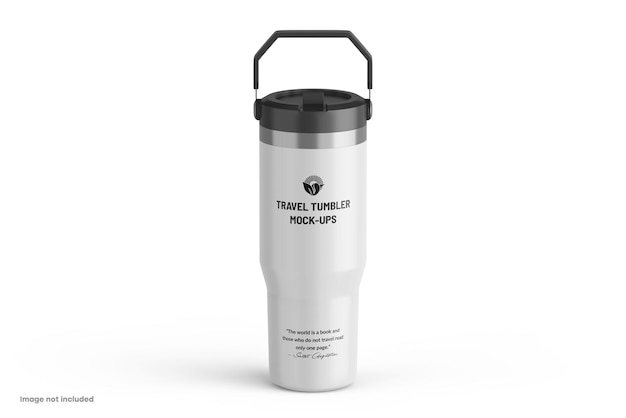 Metallic Travel Tumbler PSD-mockup