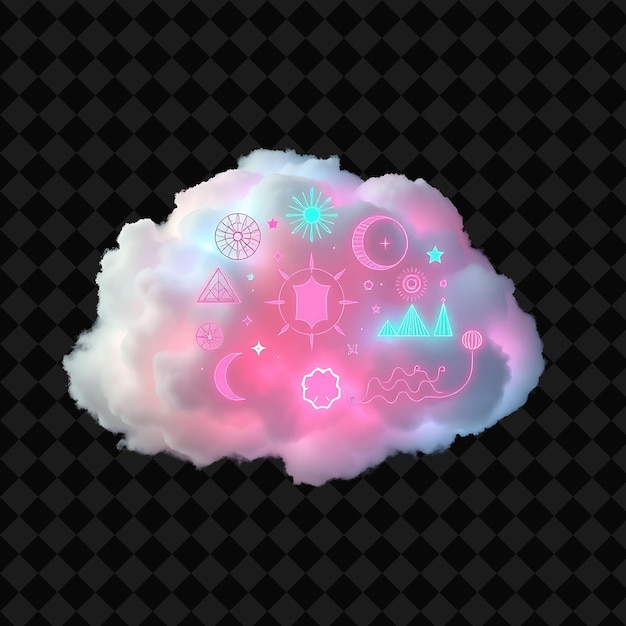 Metaphysical Cloud Dreamt With Surreal Scenes Mysterious Symbols and Enigmatic Patterns Whimsical