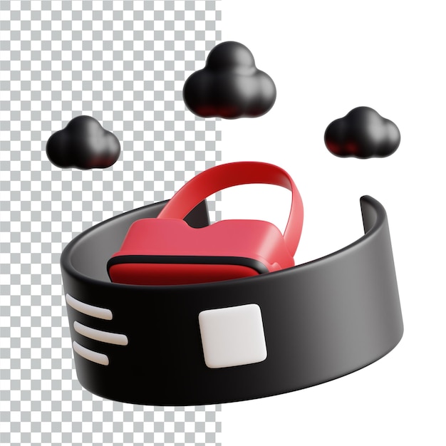 PSD metaverse 3d icon rendering design illustration