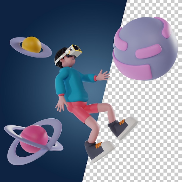 Metaverse AI 3d render illustratie