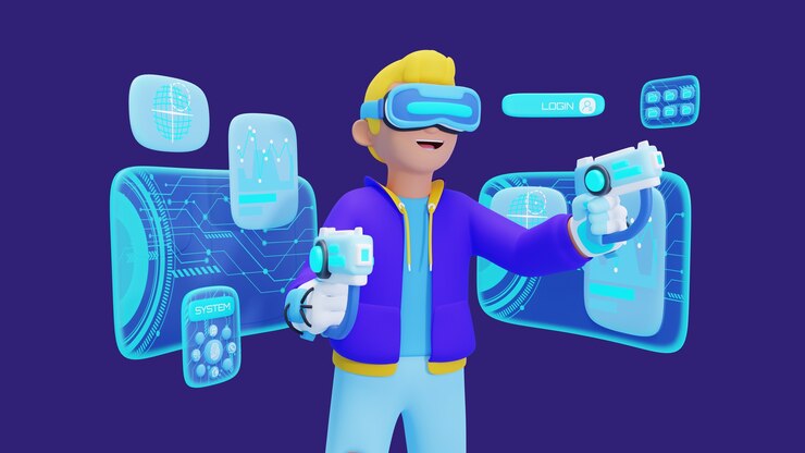 PSD metaverse poses backgrounds