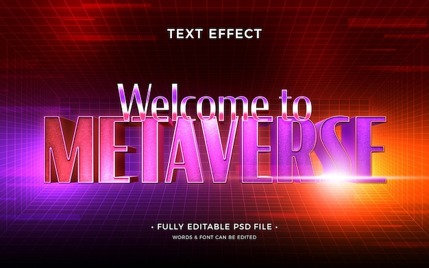 Metaverse teksteffect