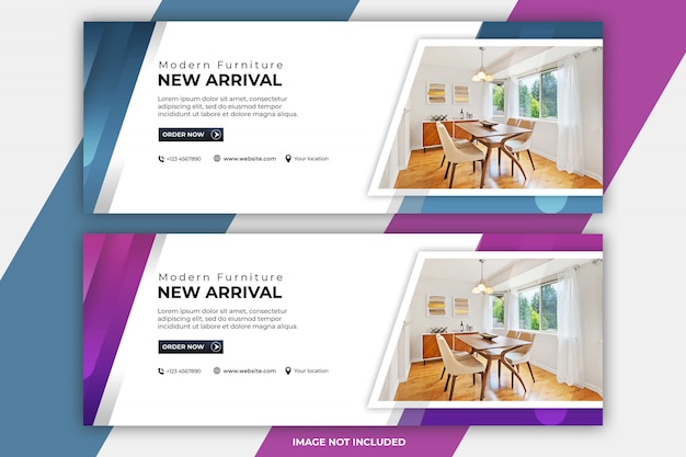 PSD meubels facebook omslagsjablonen