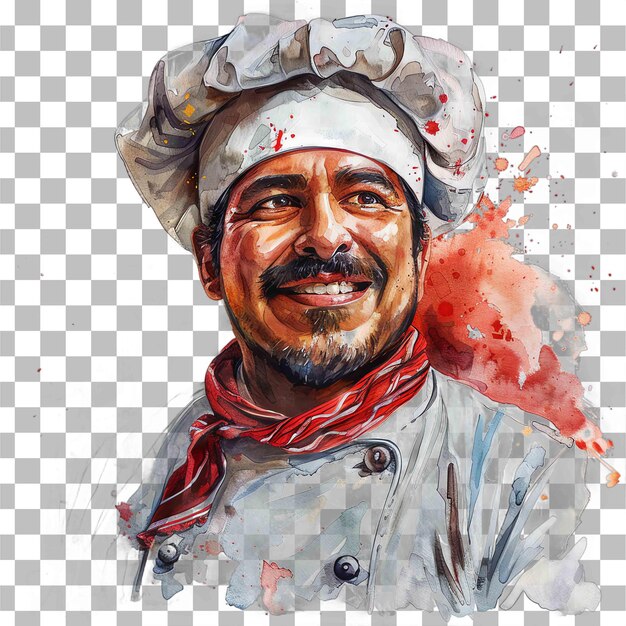 PSD mexican chef portrait mexican theme