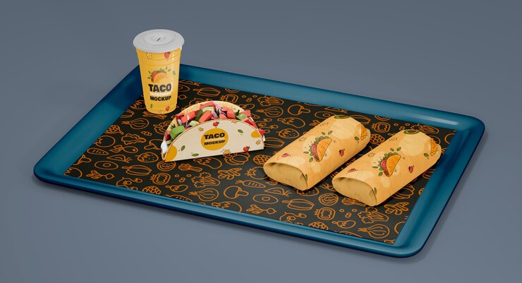 PSD mexican food packaging design
