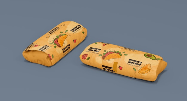 PSD mexican food packaging design