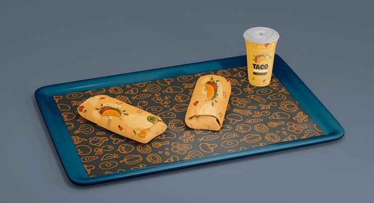 PSD mexican food packaging design