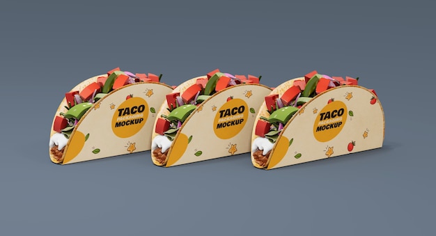 PSD mexican food packaging design