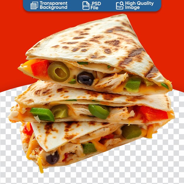 PSD quesadilla messicana l'epitome del delizioso cibo messicano