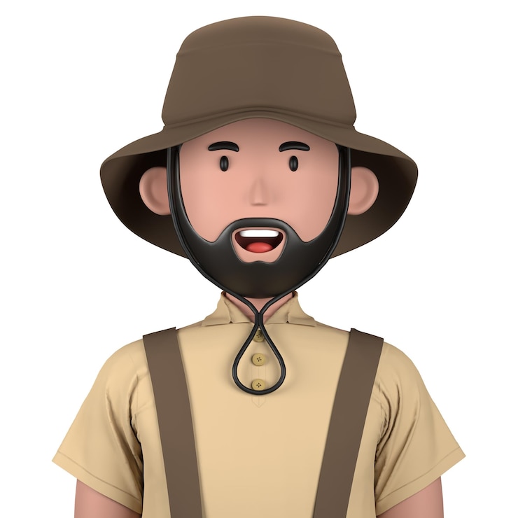 PSD mężczyzna postać mężczyzna avatar 3d