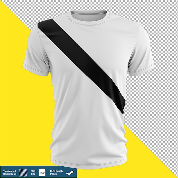 Mężczyzna T-shirt Pusty Z Przekątną Czarną Linią Na Przezroczystym Tle Png Psd