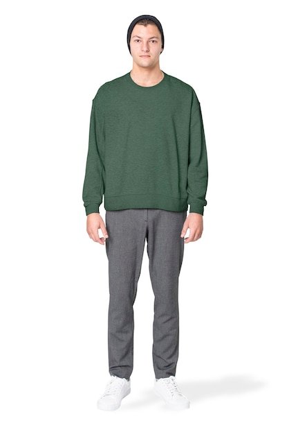 Mężczyźni 39s sweter mockup edytowalna moda psd