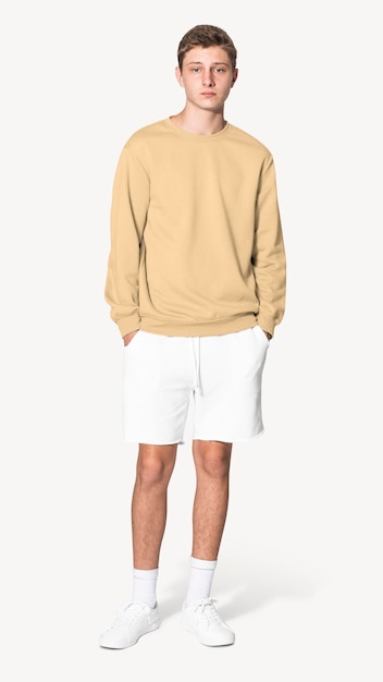 Mężczyźni 39s sweter mockup edytowalna odzież moda psd