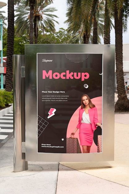 Miami shopping advertising display