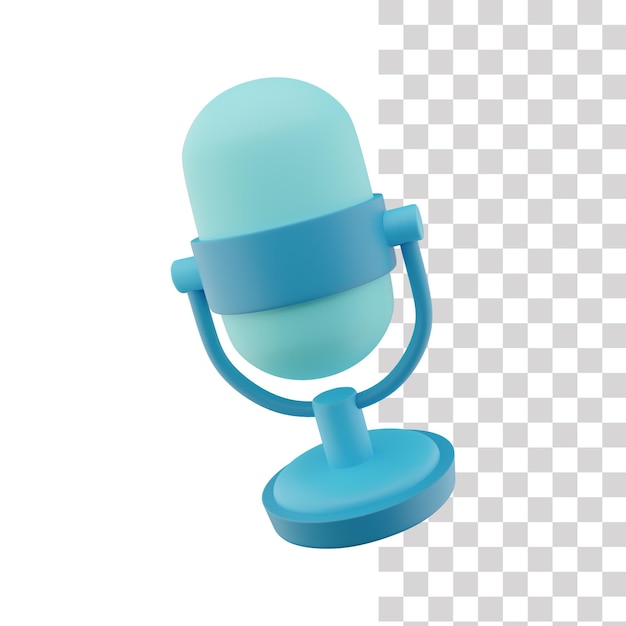 PSD mic 3d icon