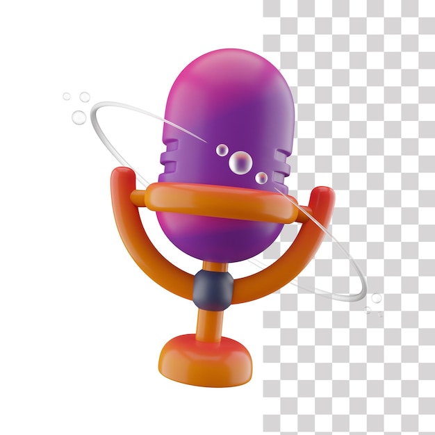 Mic 3D Icon