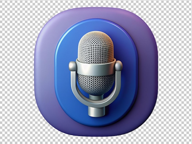 PSD mic 3d illustration