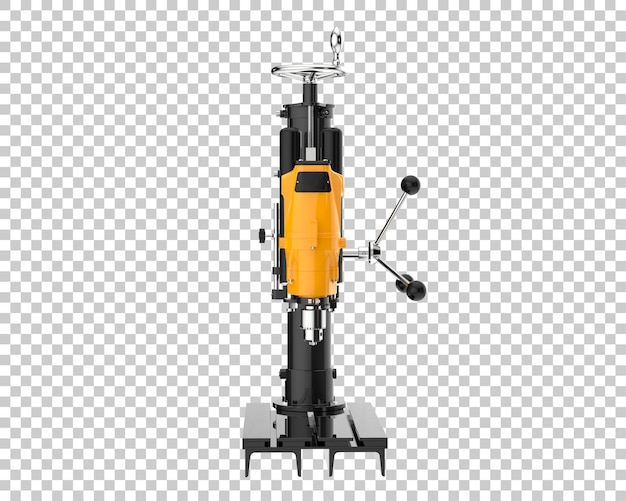 PSD micro drill isolated on transparent background 3d rendering illustration