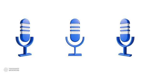 Microphone 3D Icon