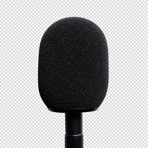 PSD microphone isolated on transparent background