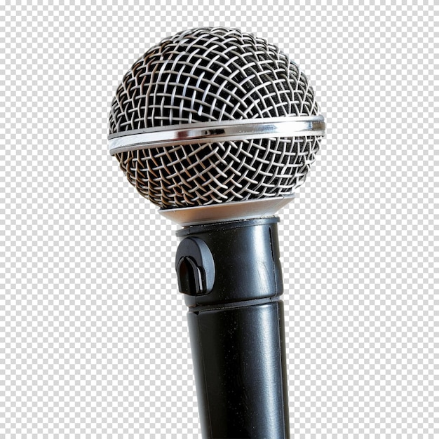 PSD microphone isolated on transparent background