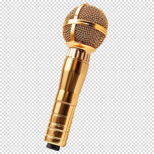 PSD microphone isolated on transparent background