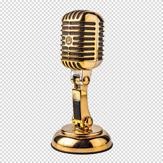 Microphone isolated on transparent background