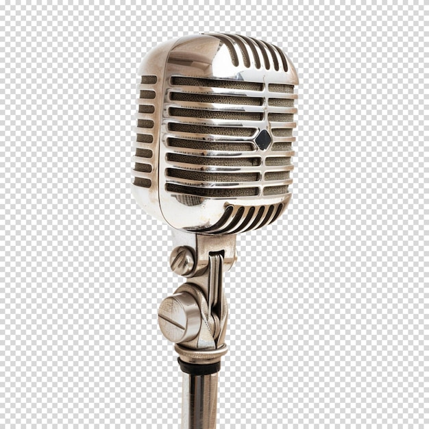 PSD microphone isolated on transparent background